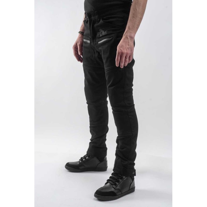 Blugi Moto PES Cargo Core – Protecții Nivel 2, Material PES Invicta Technology™  Certificare AA, Negri