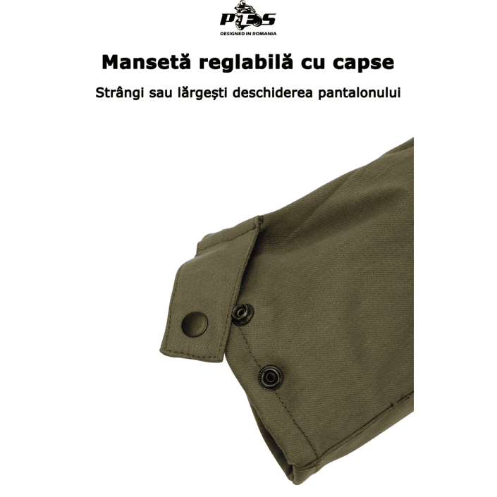 Blugi Moto PES Cargo Core – Protecții Nivel 2, Material PES Invicta Technology™  Certificare AA, Verzi