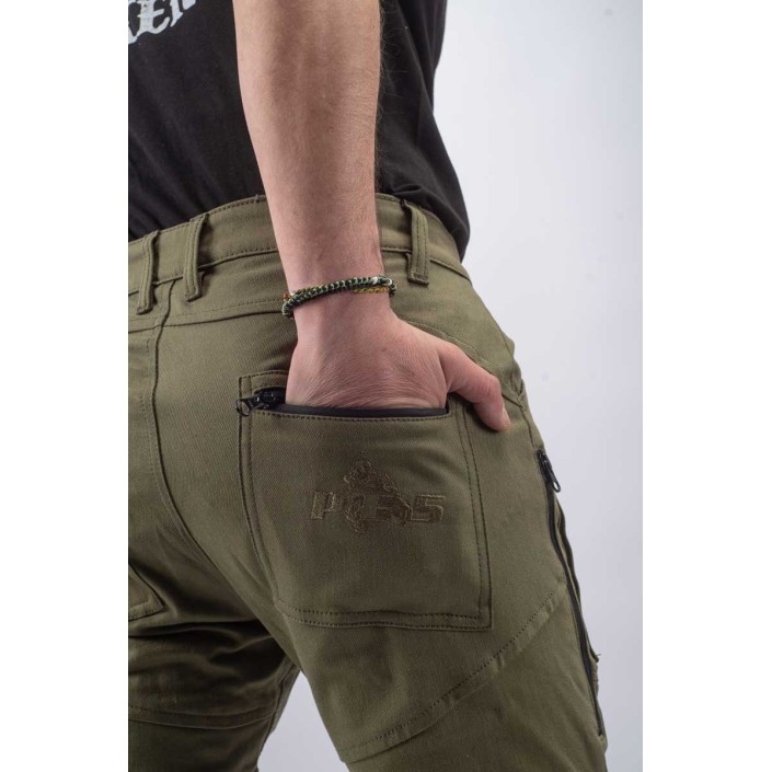 Blugi Moto PES Cargo Core – Protecții Nivel 2, Material PES Invicta Technology™  Certificare AA, Verzi