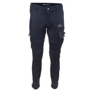 Blugi Moto Cargo Albaștri PES – Protecții Nivel 2, Material PES Invicta Technology™ AA Single-Layer