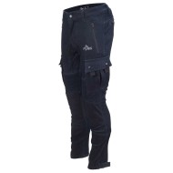 Blugi Moto Cargo Albaștri PES – Protecții Nivel 2, Material PES Invicta Technology™ AA Single-Layer
