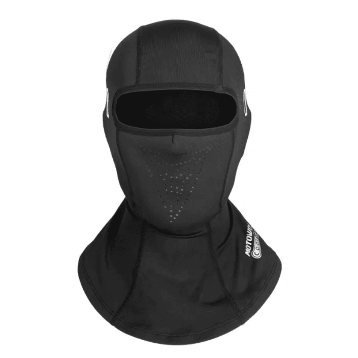 Cagulă Moto Motowolf cu Guler 4 sezoane – Material CoolMax® Respirabil și Fin, Design cu Cusături Exterioare, Negru