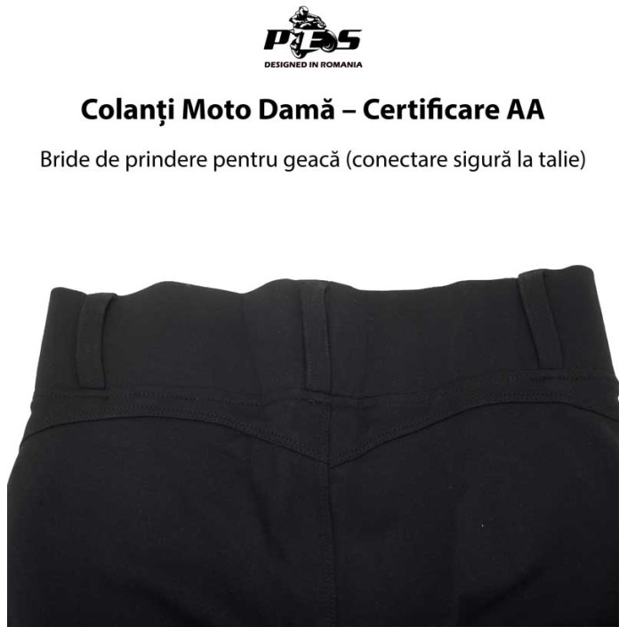 Colanți Moto Damă PES Silueta – Single-Layer,Certificare AA, Protecții Level 2