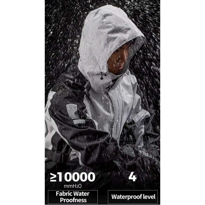 Costum de Ploaie Moto MOTOWOLF RC1 din Polyester Oxford 300D cu Membrană TPU, Impermeabil 10000 mm