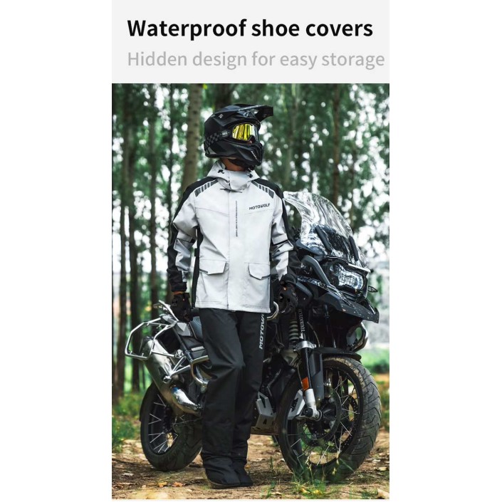Costum de Ploaie Moto MOTOWOLF RC1 din Polyester Oxford 300D cu Membrană TPU, Impermeabil 10000 mm