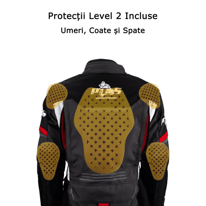 Geacă Moto Touring Damă PES Carpathian Series – All Season, Impermeabilă, Protecții Level 2, Certificare AA
