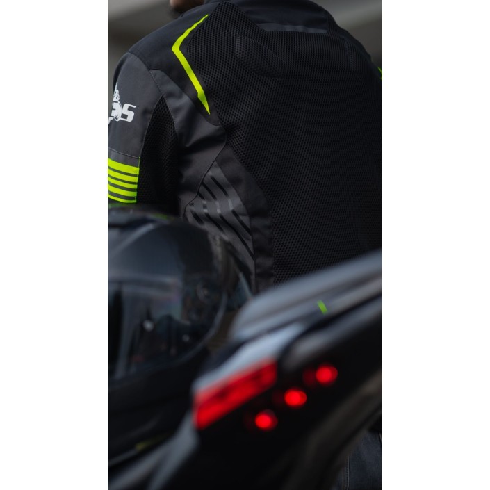 Geacă Moto de Vară PES Grand Air 2.0 cu Protecții CE Level 2 | Membrană Impermeabilă 3 în 1 | Certificare AA, Verde
