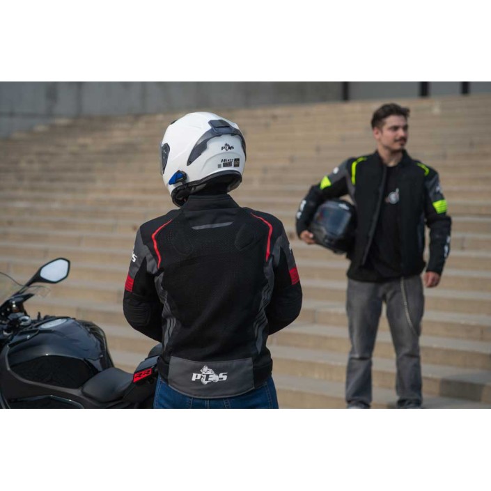 Geacă Moto de Vară PES Grand Air 2.0 AA cu Protecții CE Level 2 și Membrană Impermeabilă 3 în 1