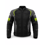 Geacă Moto de Vară PES Grand Air 2.0 cu Protecții CE Level 2 | Membrană Impermeabilă 3 în 1 | Certificare AA, Verde