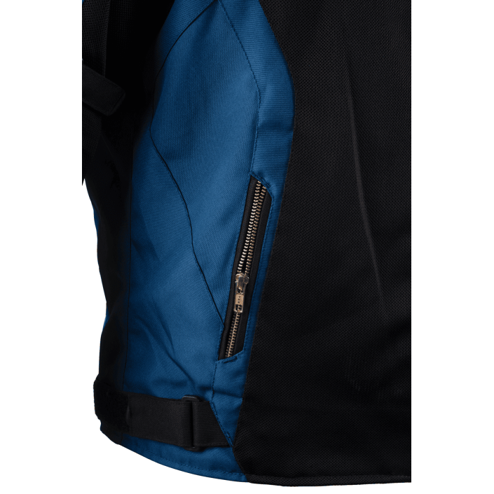 Geacă Moto de Vară Bărbați PES Grand Air Blue – Mesh Ventilat, Protecții Level 2, Certificare AA, Mesadă de Ploaie Detașabilă Geacă Moto de Vară Bărbați PES Grand Air Blue – Mesh Ventilat, Protecții Level 2, Certificare AA, Mesadă de Ploaie Detașabilă