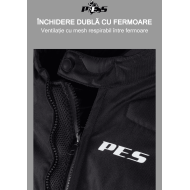 Geacă Moto PES Grand 4 Sezoane cu Protecții CE Level 2, impermeabila, mesada iarna detasabila