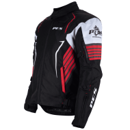Geacă Moto PES Grand 4 Sezoane cu Protecții CE Level 2, impermeabila, mesada iarna detasabila, Rosu