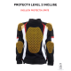 Geacă Moto de Vară pentru Dame PES Lady Red – Mesh Respirabil, Protecții Level 2, Mesadă de Ploaie Detașabilă