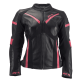 Geacă Moto Damă Piele cu Protecții Nivel 2 – Perfectă pentru Vară și Primăvară, PES, Negru/Roz Geacă Moto Damă Piele cu Protecții Nivel 2 – Perfectă pentru Vară și Primăvară, PES, Negru/Roz