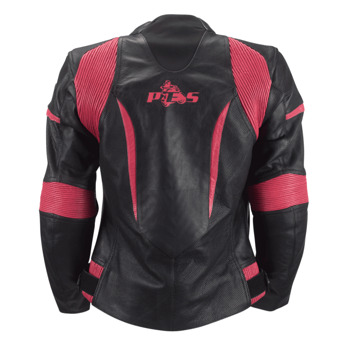Geacă Moto Damă Piele cu Protecții Nivel 2 – Perfectă pentru Vară și Primăvară, PES, Negru/Roz Geacă Moto Damă Piele cu Protecții Nivel 2 – Perfectă pentru Vară și Primăvară, PES, Negru/Roz