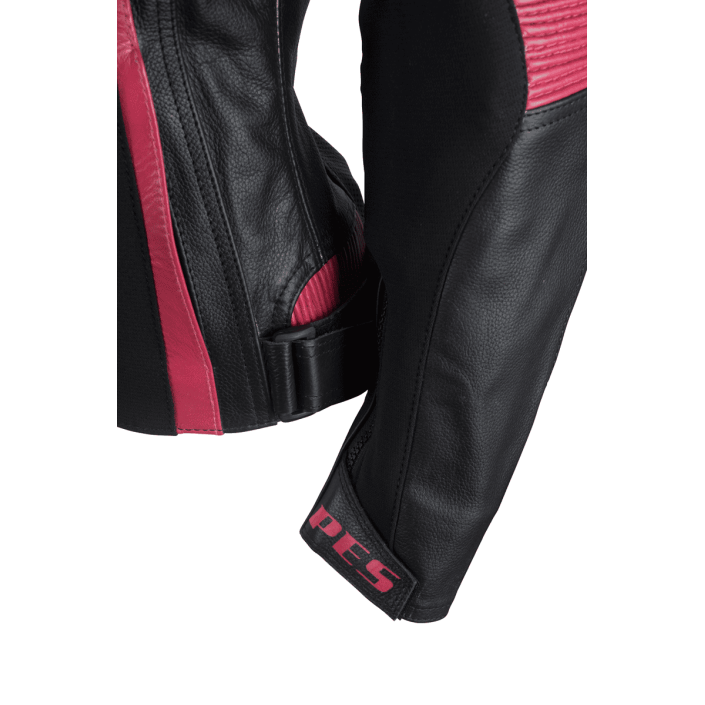 Geacă Moto Damă Piele cu Protecții Nivel 2 – Perfectă pentru Vară și Primăvară, PES, Negru/Roz Geacă Moto Damă Piele cu Protecții Nivel 2 – Perfectă pentru Vară și Primăvară, PES, Negru/Roz