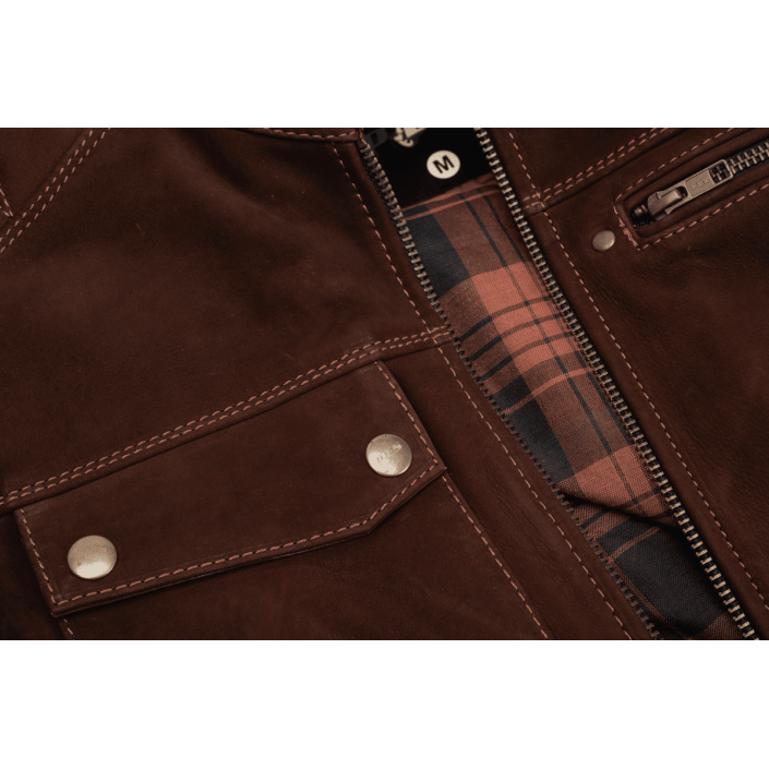 Geacă Moto din Piele Naturală Nubuck PES Urban Nubuck – Protecții Level 2, Mesadă de Iarnă Detașabilă, Ventilații Față-Spate, Clasă Abraziune AA Geacă Moto din Piele Naturală Nubuck PES Urban Nubuck – Protecții Level 2, Mesadă de Iarnă Detașabilă, Ventilații Față-Spate, Clasă Abraziune AA