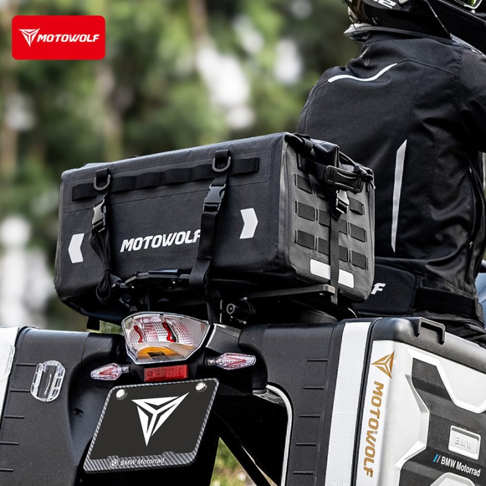 Geantă moto MOTOWOLF 37L impermeabilă – codiță, rucsac și geantă de mână