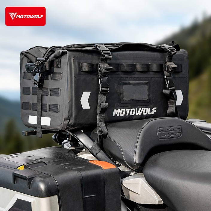 Geantă moto MOTOWOLF 37L impermeabilă – codiță, rucsac și geantă de mână
