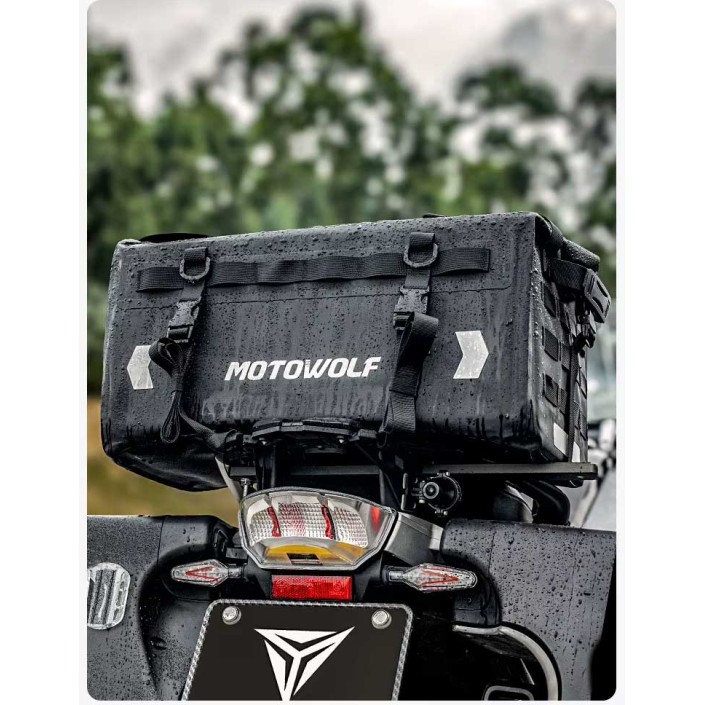 Geantă moto MOTOWOLF 37L impermeabilă – codiță, rucsac și geantă de mână