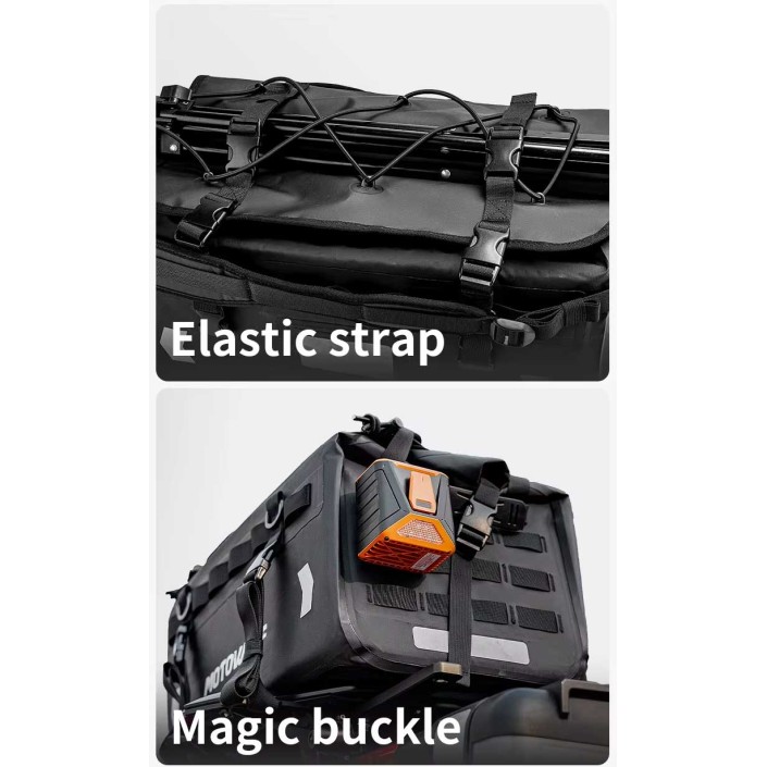 Geantă moto MOTOWOLF 37L impermeabilă – codiță, rucsac și geantă de mână