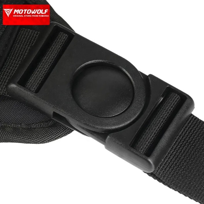 Geantă de picior/umar moto Motowolf, extensibilă, hardshell, eliberare rapida, negru 