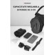 Geantă de picior/umar moto Motowolf, extensibilă, hardshell, eliberare rapida, negru 