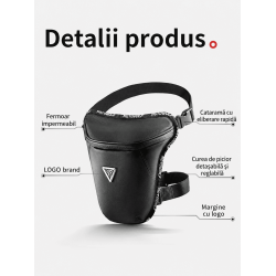 Geantă de picior si umar moto/scuter Motowolf MB6 impermeabilă, reglabilă, negru Geantă de picior si umar moto/scuter Motowolf MB6 impermeabilă, reglabilă, negru