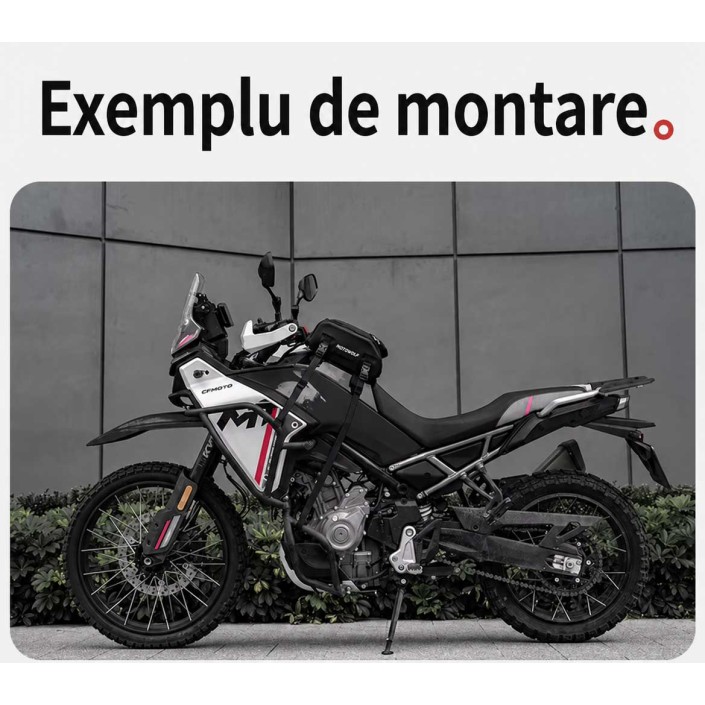 Geantă rezervor moto Motowolf MB10 8 L, magnetică, cu chingi, buzunar telefon și husă de ploaie Geantă rezervor moto Motowolf MB10 8 L, magnetică, cu chingi, buzunar telefon și husă de ploaie