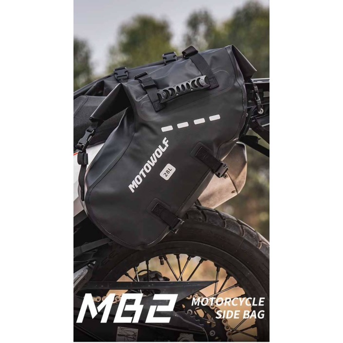 Set genți laterale moto Motowolf MB2 28L impermeabile Set genți laterale moto Motowolf MB2 28L impermeabile