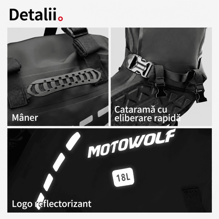Set genți laterale moto Motowolf MB2 28L impermeabile Set genți laterale moto Motowolf MB2 28L impermeabile