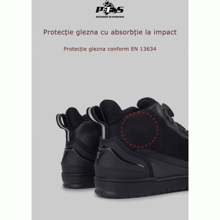 Ghete Moto PES AeroGuard Barbati pentru Vara, cu Panouri Respirabile, Protectie Glezna si Talpa Antiderapanta Ghete Moto PES AeroGuard Barbati pentru Vara, cu Panouri Respirabile, Protectie Glezna si Talpa Antiderapanta
