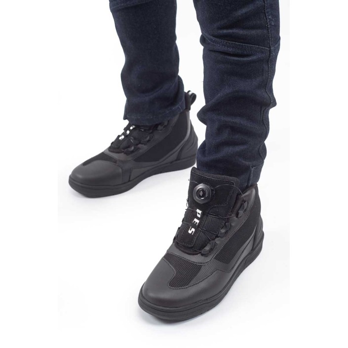 Ghete moto PES AeroGuard pentru bărbați (vară), cu panouri respirabile, protecție gleznă și talpă antiderapantă