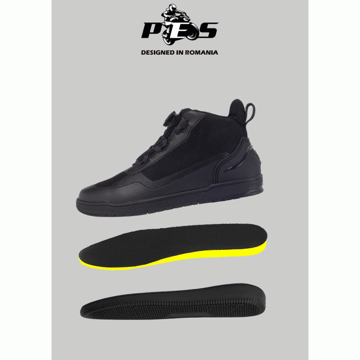 Ghete Moto PES AeroGuard Barbati pentru Vara, cu Panouri Respirabile, Protectie Glezna si Talpa Antiderapanta Ghete Moto PES AeroGuard Barbati pentru Vara, cu Panouri Respirabile, Protectie Glezna si Talpa Antiderapanta