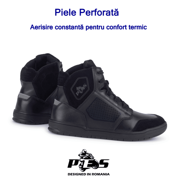Ghete Moto Urbane PES City Guard, Respirabile și Rezistente la Impact, Piele Perforată Ghete Moto Urbane PES City Guard, Respirabile și Rezistente la Impact, Piele Perforată