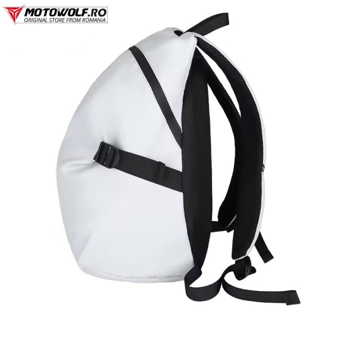Ghiozdan Moto Impermeabil Motowolf, Capacitate Mare, Extensibil, Ideal pentru Depozitarea Căștii și Bagajelor, Negru Ghiozdan Moto Impermeabil Motowolf, Capacitate Mare, Extensibil, Ideal pentru Depozitarea Căștii și Bagajelor, Negru