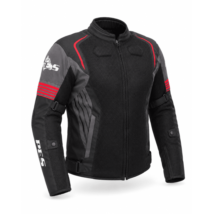 Geacă Moto de Vară PES Grand Air 2.0 AA cu Protecții CE Level 2 și Membrană Impermeabilă 3 în 1 Geacă Moto de Vară PES Grand Air 2.0 AA cu Protecții CE Level 2 și Membrană Impermeabilă 3 în 1