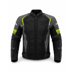 Geacă Moto de Vară PES Grand Air 2.0 cu Protecții CE Level 2 | Membrană Impermeabilă 3 în 1 | Certificare AA, Verde