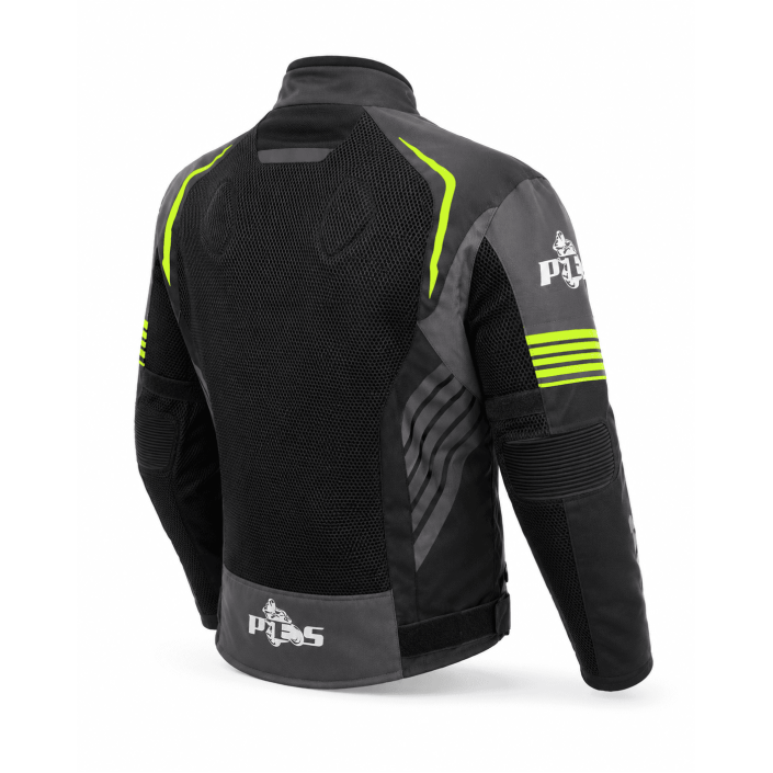 Geacă Moto de Vară PES Grand Air 2.0 cu Protecții CE Level 2 | Membrană Impermeabilă 3 în 1 | Certificare AA, Verde