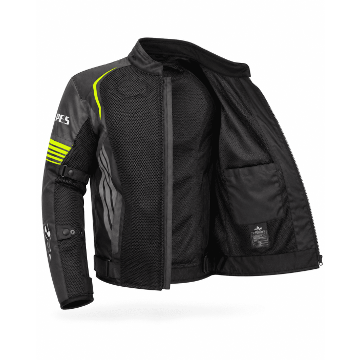 Geacă Moto de Vară PES Grand Air 2.0 cu Protecții CE Level 2 | Membrană Impermeabilă 3 în 1 | Certificare AA, Verde