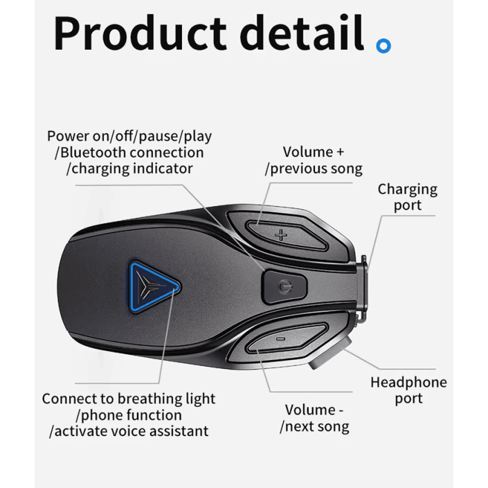 Sistem Comunicare Moto Motowolf BH1 Bluetooth 5.4, Difuzoare 40mm, Baterie 1100mAh, Noise Canceling ENC, Waterproof IP67 Sistem Comunicare Moto Motowolf BH1 Bluetooth 5.4, Difuzoare 40mm, Baterie 1100mAh, Noise Canceling ENC, Waterproof IP67