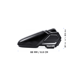 Sistem de comunicare moto Toucare T10, conexiune 4 rideri, Bluethoot 5.1, Universal intercom, Noise cancel, difuzoare 40 mm