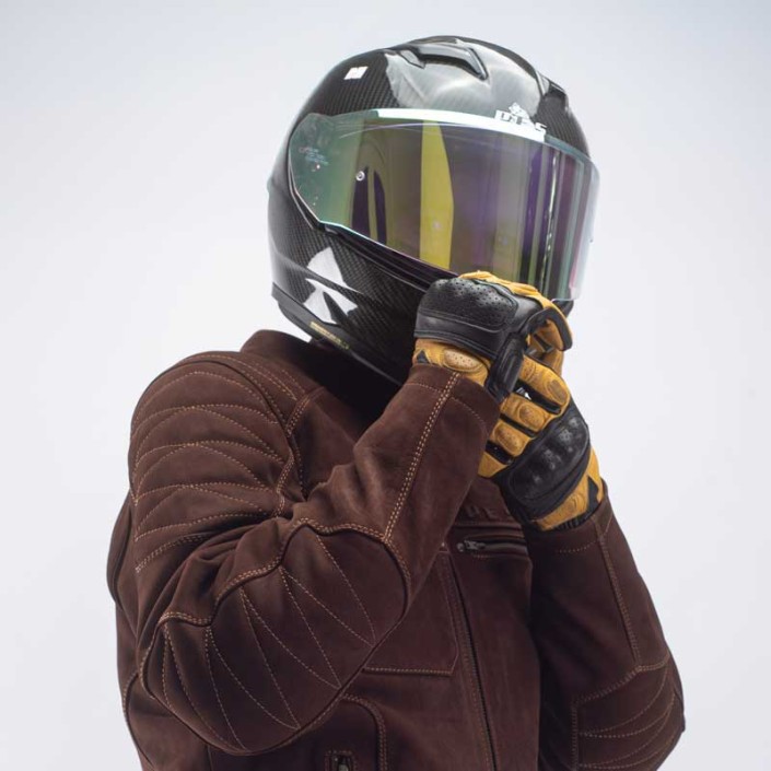 Mănuși Moto Bărbați din Piele Perforată PES Venue, cu Protecții TPU, Touchscreen și Certificare 1KP