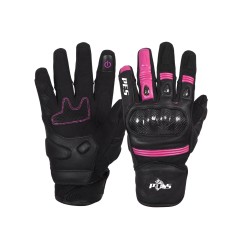 Mănuși Moto Damă PES - Piele Premium, Protecție Carbon, Funcționalitate Touchscreen