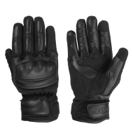 Mănuși Moto Piele și Textil PES TETRA - Impermeabile FAN-TEX, Protecții Carbon, Touchscreen, Certificare 1KP
