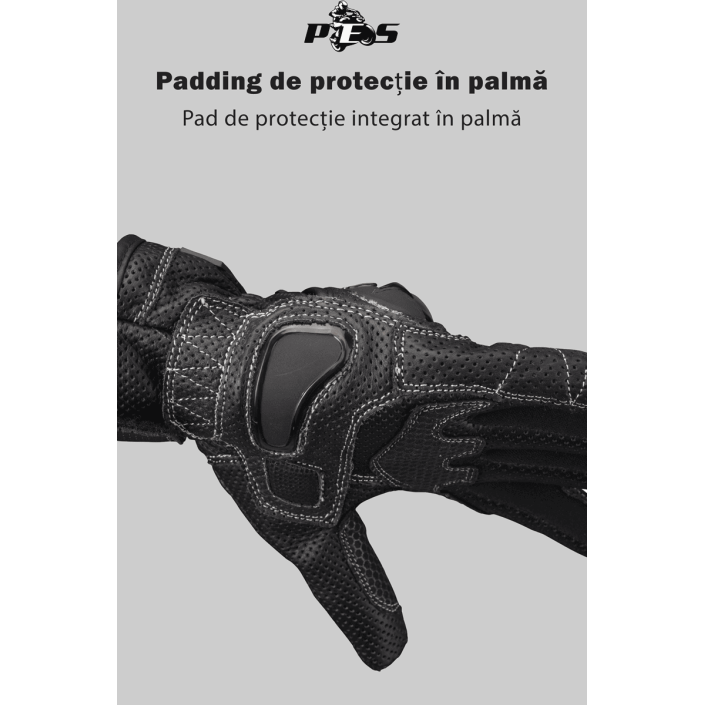 Mănuși Moto din Piele Perforată PES BWFlow – Ventilate cu Protecții și Touchscreen Mănuși Moto din Piele Perforată PES BWFlow – Ventilate cu Protecții și Touchscreen