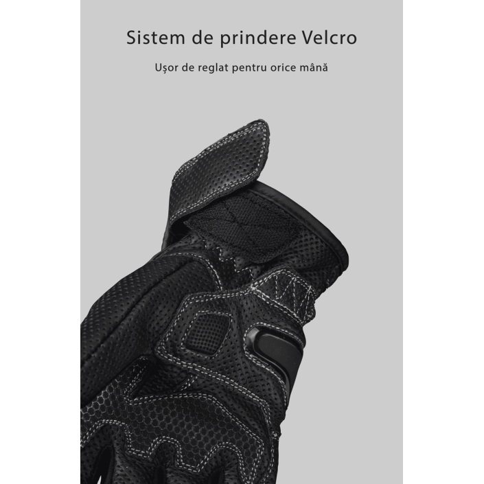 Mănuși Moto din Piele Perforată PES BWFlow – Ventilate cu Protecții și Touchscreen Mănuși Moto din Piele Perforată PES BWFlow – Ventilate cu Protecții și Touchscreen
