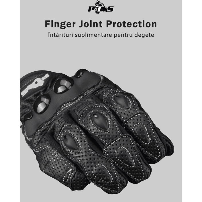 Mănuși Moto din Piele Perforată PES BWFlow – Ventilate cu Protecții și Touchscreen Mănuși Moto din Piele Perforată PES BWFlow – Ventilate cu Protecții și Touchscreen