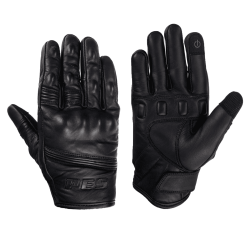 Mănuși Moto Piele TOUAE PES – Confort, Protecție și Versatilitate, Negru