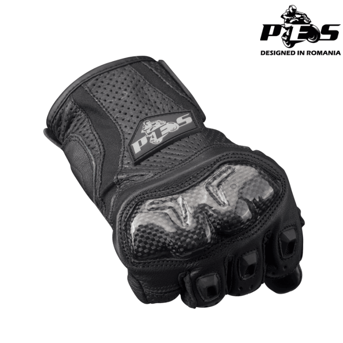 Mănuși Moto Piele Perforată PES – Protecție cu Carbon, Touchscreen, Ventilate, Negru Mănuși Moto Piele Perforată PES – Protecție cu Carbon, Touchscreen, Ventilate, Negru